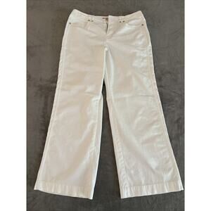 Anne Klein Women's Stretch Straight Leg Pants Size 10 White